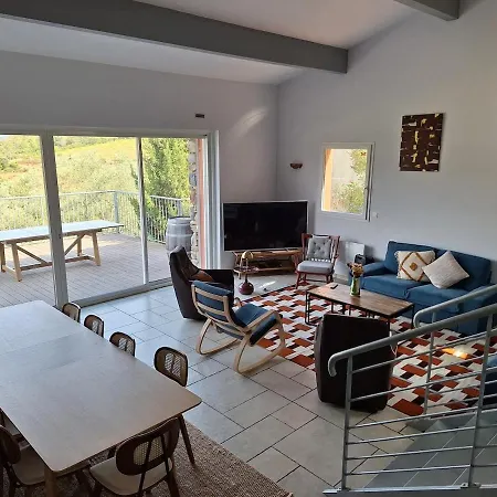 L'espinouse Piscine Vue Climatisation 9 Personnes * Roquebrun